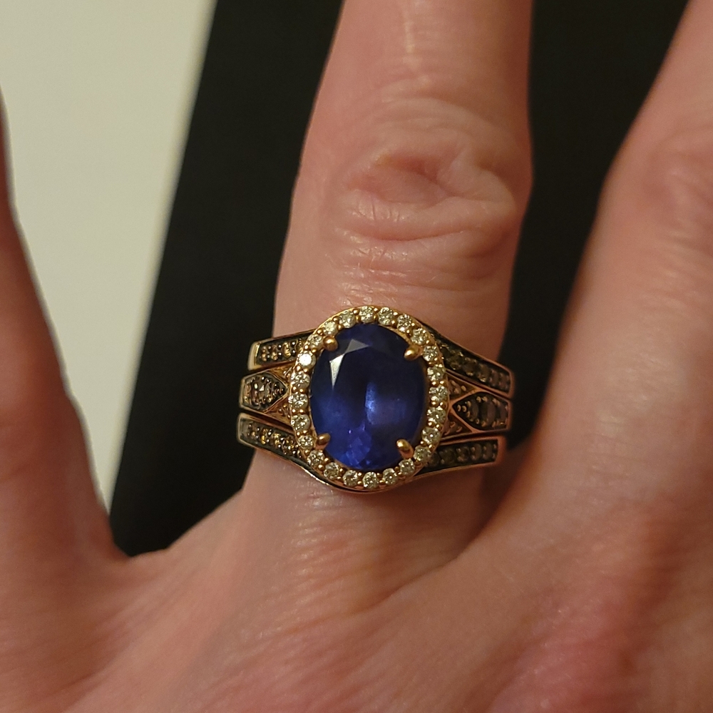 Levian Chocolatier Blueberry Tanzanite Engagement